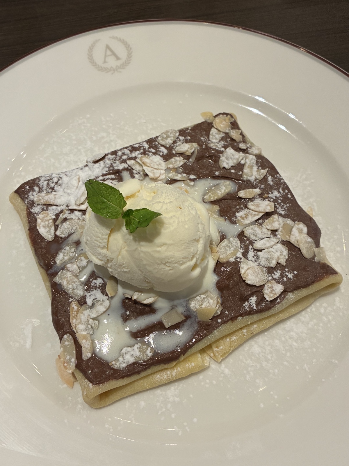 Nutella Almond Crepe by Blesilda