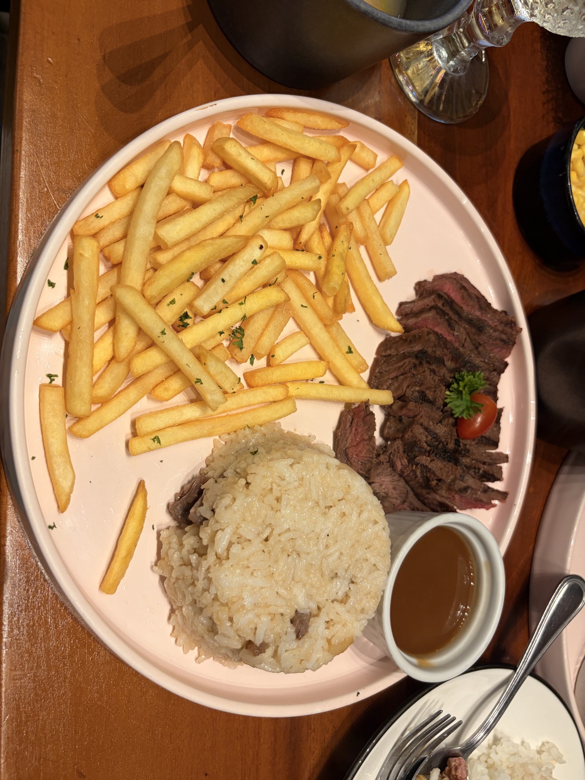 Steak Fries and Rice by Alexi