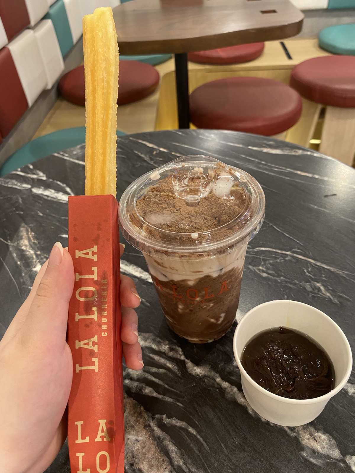 Churros and Salted Cheese Milo Drink by bEATrice